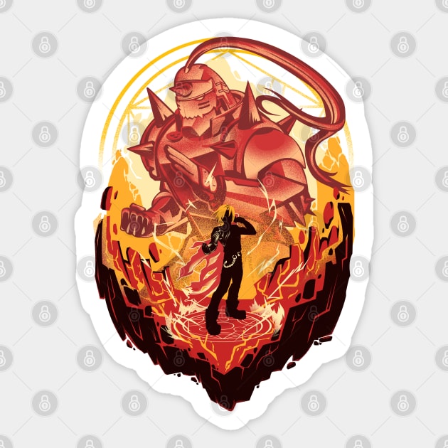 Steel Armor Alchemist Sticker by HyperTwenty